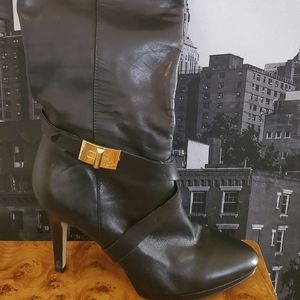 Marc Fisher Black Leather Boots
